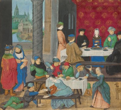 De Gematigde en de Onmatige door Master of the Dresden Prayer Book